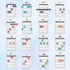 57 Guitar Chord Diagrams & Fingering Practice Sheets for Folk, Electric, & Acoustic Guitar
