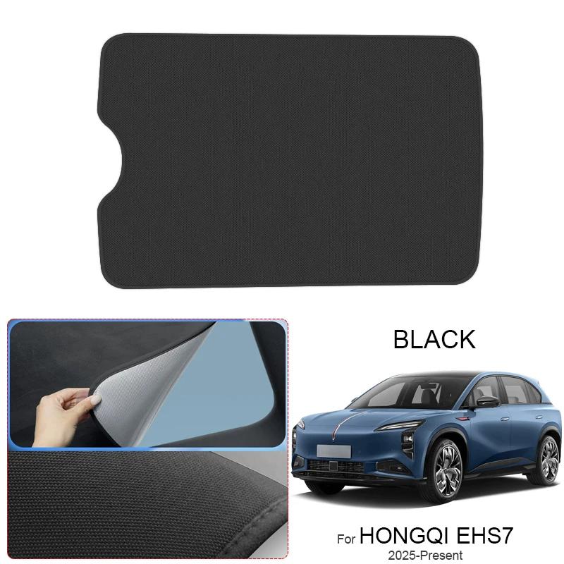 Car Suede Fabric Anti-uv Electrostatic Adsorption Sunroof Sunshade For HONGQI EHS7 2025-Present Auto Heat Insulation Skylight