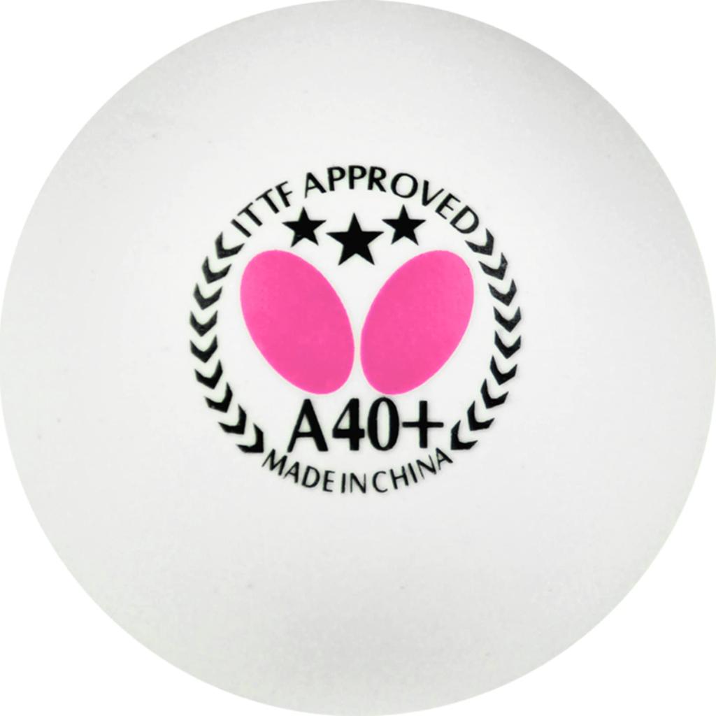 Мяч для настольного тенниса Butterfly Three Star Ball White 6 штук 95780 Белый A40+ (270) (270)