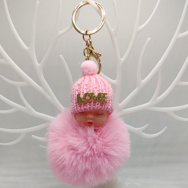 1шт мультфильм плюшевая спящая кукла брелок милый плюшевый угольный шар рюкзак кулон творческий DIY детская плюшевая кукла кулон аксессуары автомобильный кулон