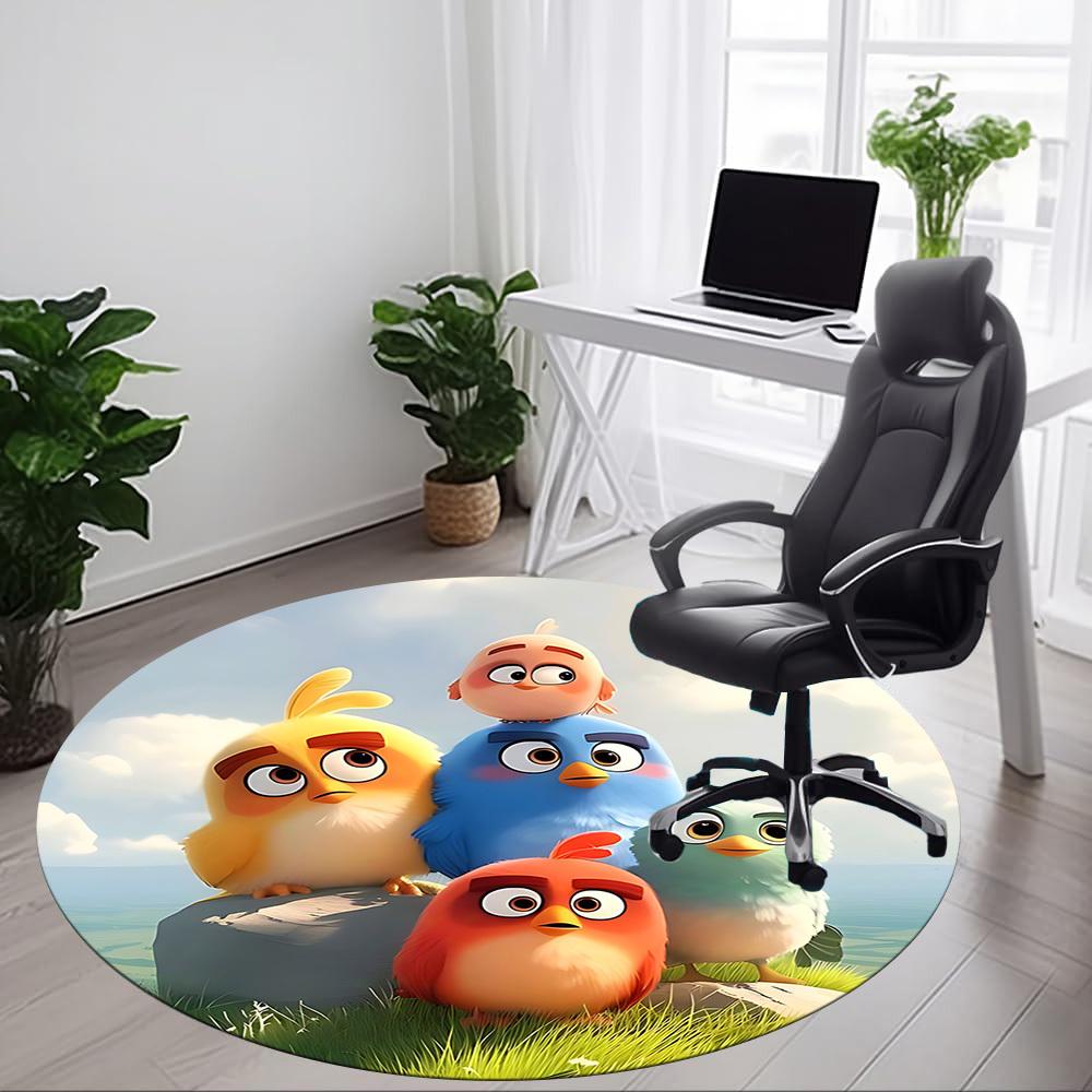 1pc Office Round Area Rug, Bedroom Living Room Home Decor, Room Deco, Offic a1016154