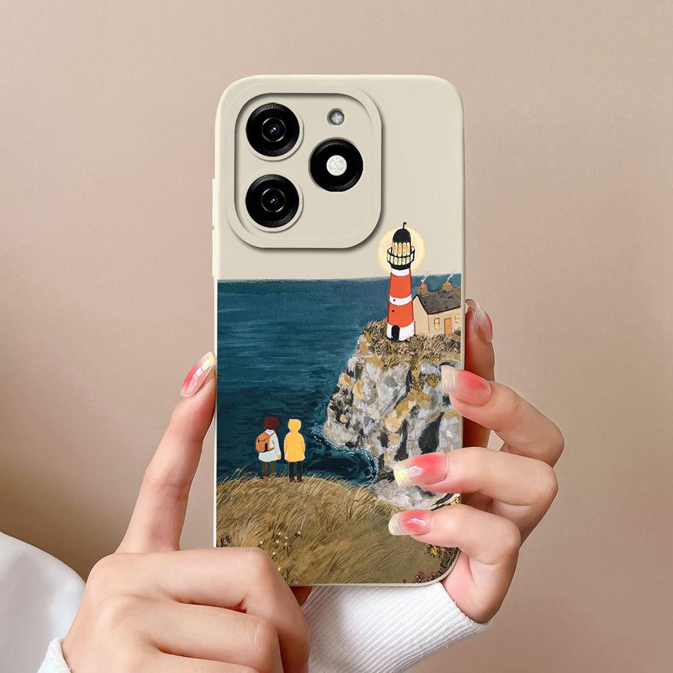 For infinix Smart 8 Pro Plus Phone Case Cool Bear Soft Liquid Silicone Anti Drop Full Coverage Bumper For infinix Smart8 HD Capa