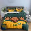 Cartoon football player illustration. Bedding sets Duvet cover sets Duvet covers Pillowcases(1 * Duvet Cover 2 * Pillowcases without duvet insert)