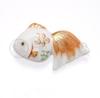 Yakushi Kiln Warakuzukushi Pin Brooch Engi Goldfish [8810]