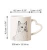 Icelandic Sheepdog, Icelandic Spitz, Iceland Dog - cup with a dog, adorable cup with a heart-shaped handle, universal gift from the Art-Dog brand