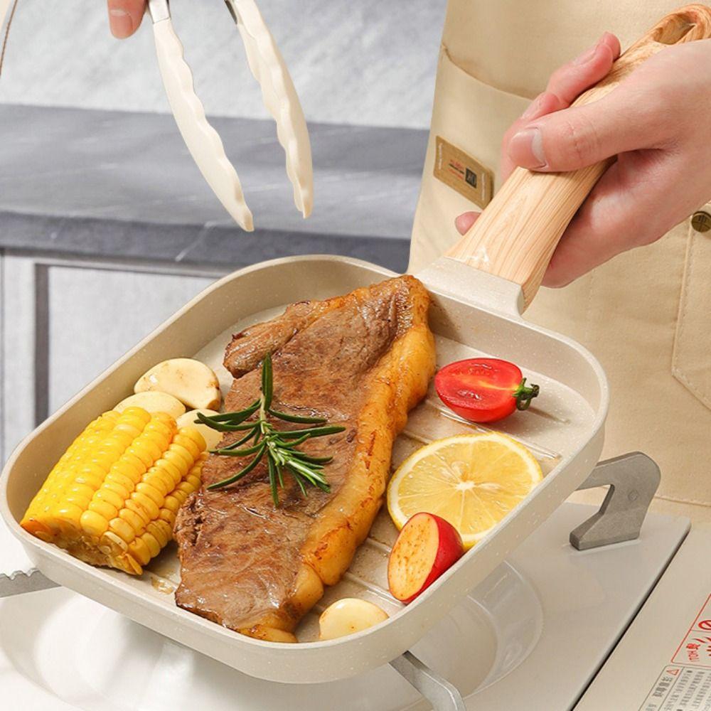 Жаростойкая ручка Сковорода для стейка Сковорода-гриль с антипригарным покрытием Бытовая сковорода для омлета Плита