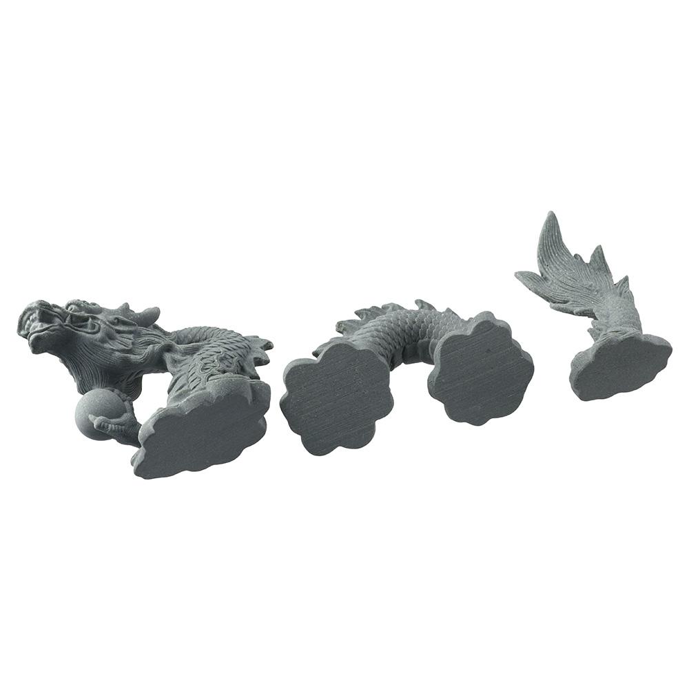 Трехсекционный искусственный ландшафт «Укрывающийся камень», аквариумы, статуя китайского дракона, аквариум.