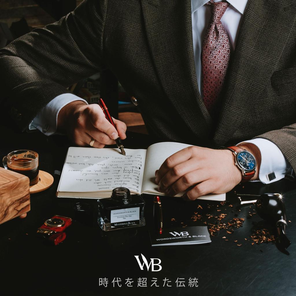 Перьевая ручка Wordsworth Black Majesti Роскошная 24-каратное золото Позолоченное 18-каратное золото Тонкое перо Картридж с чернилами Заправляемый Конвертер для чернил Ручка для каллиграфии Лучшая для бизнеса