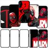 Для iPhone 16 15 X XR Samsung Galaxy S24 S23 Plus Xiaomi Redmi Note 13 12 11 Pro Max 9 10 14 OPPO Huawei чехол супергерой Дэдпул Marvel чехол для телефона