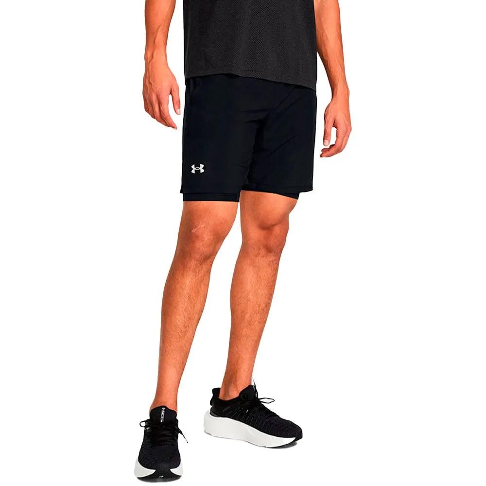 Under Armour Launch 7in 2-in-1 Shorts Lightweight Breathable Blue