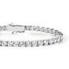 Gift from New York Bracelet 10ct Tennis Bracelet Platinum Finish 925 Silver Metal Hypoallergenic Gift Women's Women's