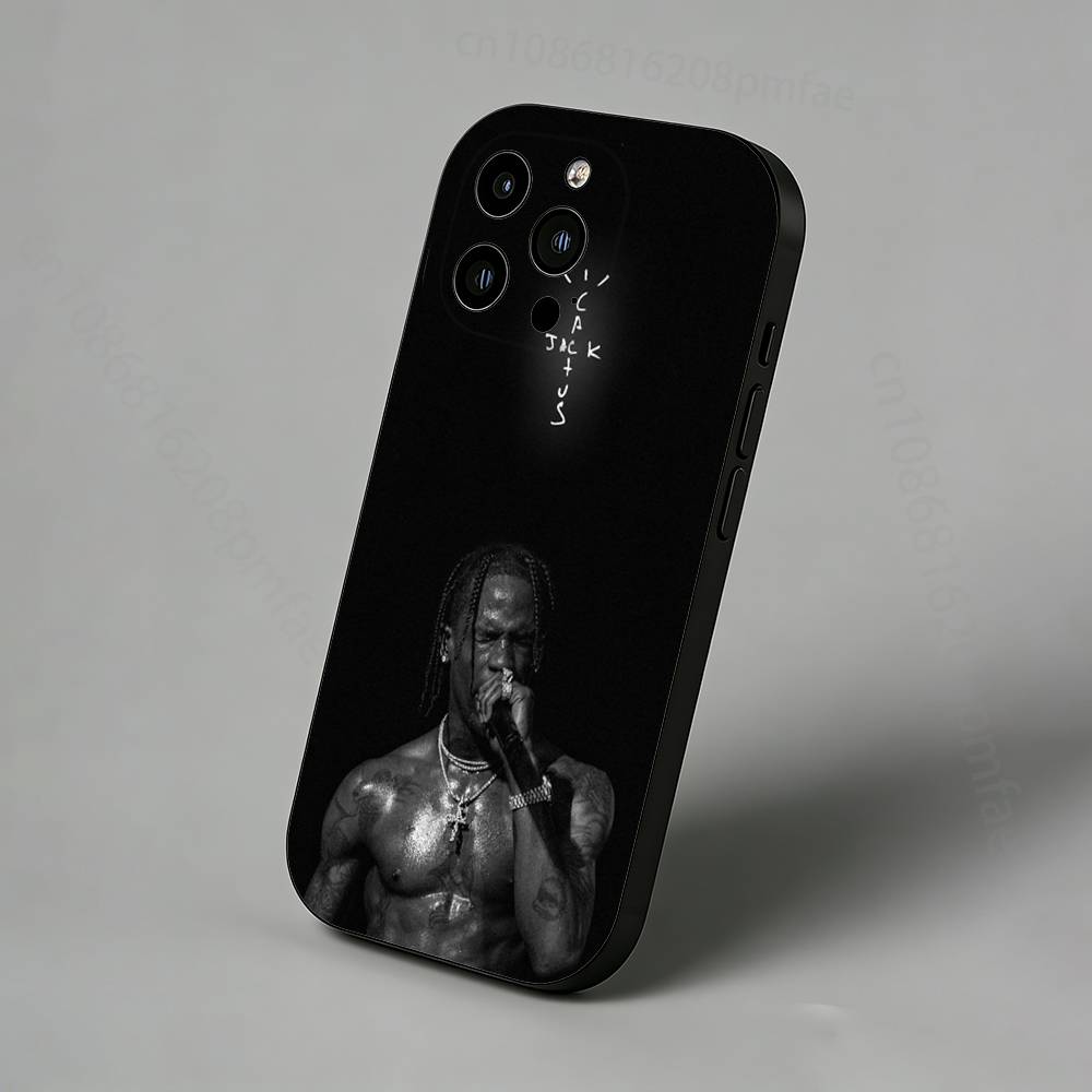 Чехол для телефона Трэвиса Скотта S-ScottS Для iPhone 16,15,14,13,12,11 Pro,Max,Plus,X,XS,XR,SE,Mini Прозрачный Силиконовый Мягкий