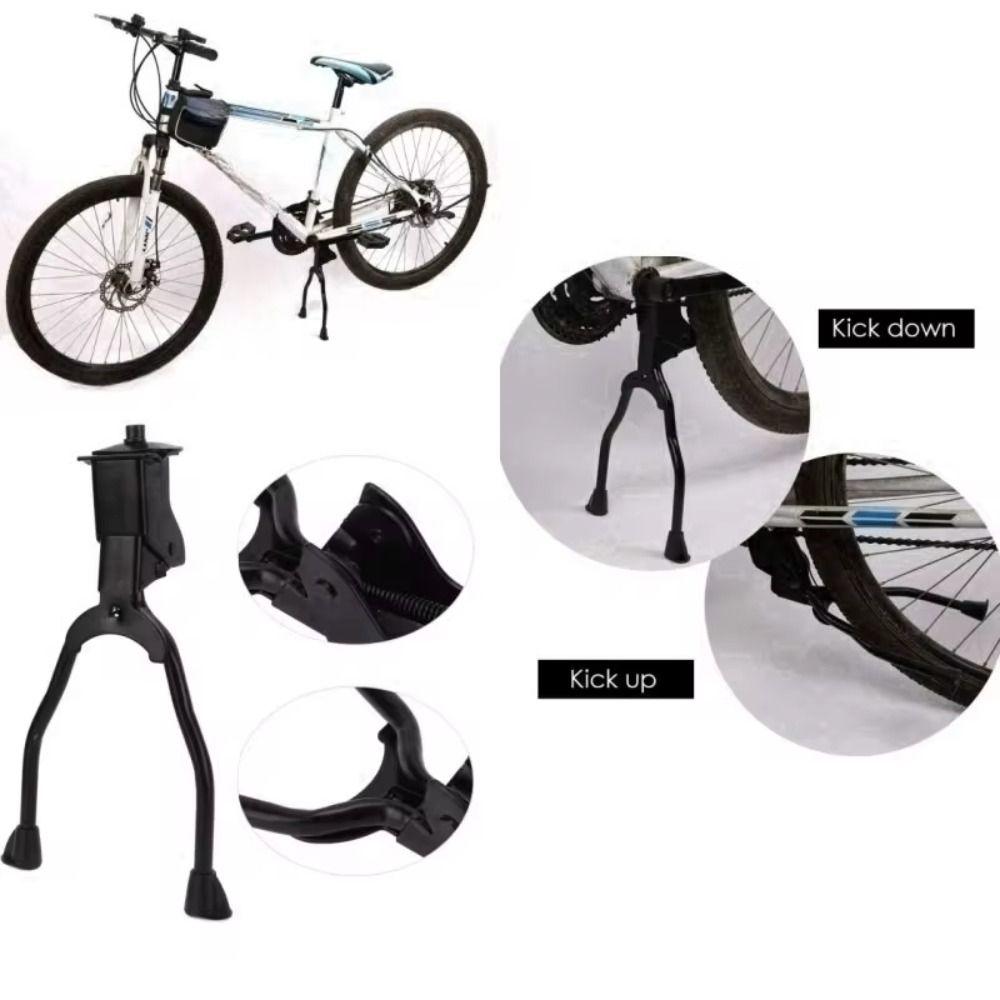 Foldable Double Leg Kickstand Iron Bicycle Foot Support Durable Bike Kickstand