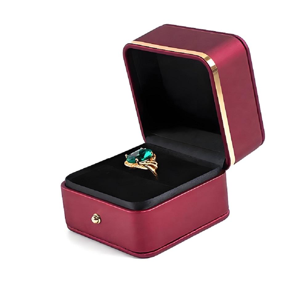 Jewellry Packaging Necklace Luxury Jewelry Box Gift Box Packaging Jewelry Packaging Chain Package Leather Ring Box for Bangle