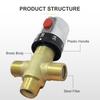 New Bathroom Shower Faucet Brass Thermostatic Mixer Valve Static Pipe Thermostat Faucets Water Temperature Control Bidet Shower