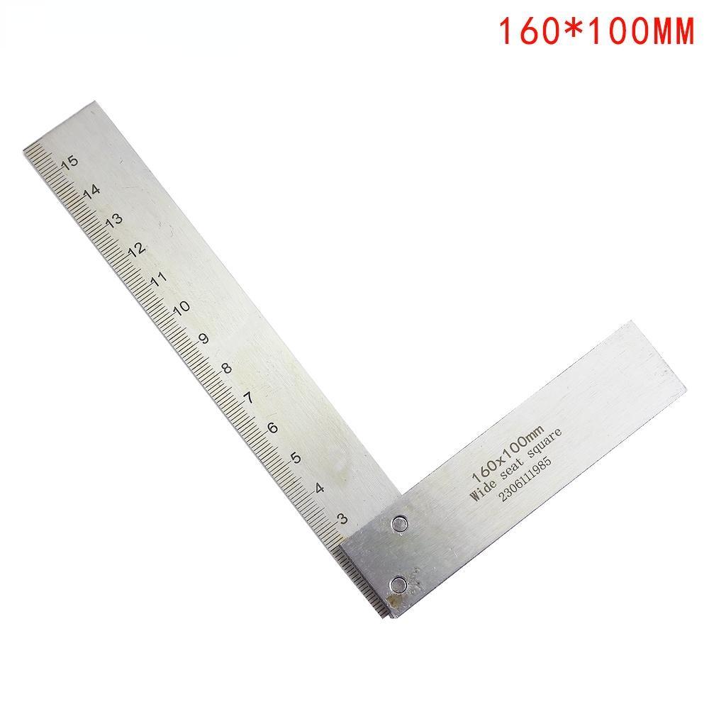 63x40mm 160x100mm Machinist Square 90 Degree Right Angle Engineer Set Precision Ground Steel Hardened Angle Ruler Square Ruler