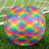 1pc Rainbow Plaid Size 5 Soccer Ball Professional Match Training Football Indoor &Outdoor Sports Ball Lightweight Durable m6551