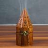 Lobandan Agarbatti Wooden  Incense Stick Box and Ash Holder Decorative Holder