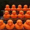 1-100Pcs Orange Rubber Ducks Mini Duck Party Favors Bulk Ducks Summer Pool Floating Toys Rubber Ducks Birthday