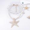 Trend Simple Fashion Ocean Leisure Vacation Wind Alloy Unique Starfish Pendant Necklace Earrings Jewelry