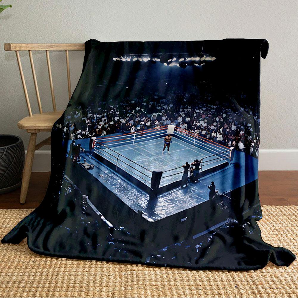 Boxing Ring Spectacle Blanket for all seasons blanket lunch break throw gift