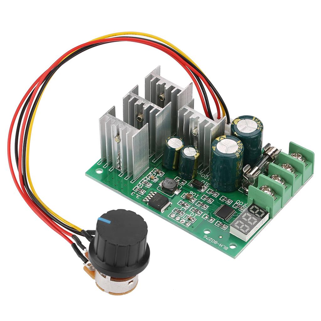 DC6 60V 30A Digital Display 0 100percent  Adjustable Drive Module PWM DC Motor Speed Controller