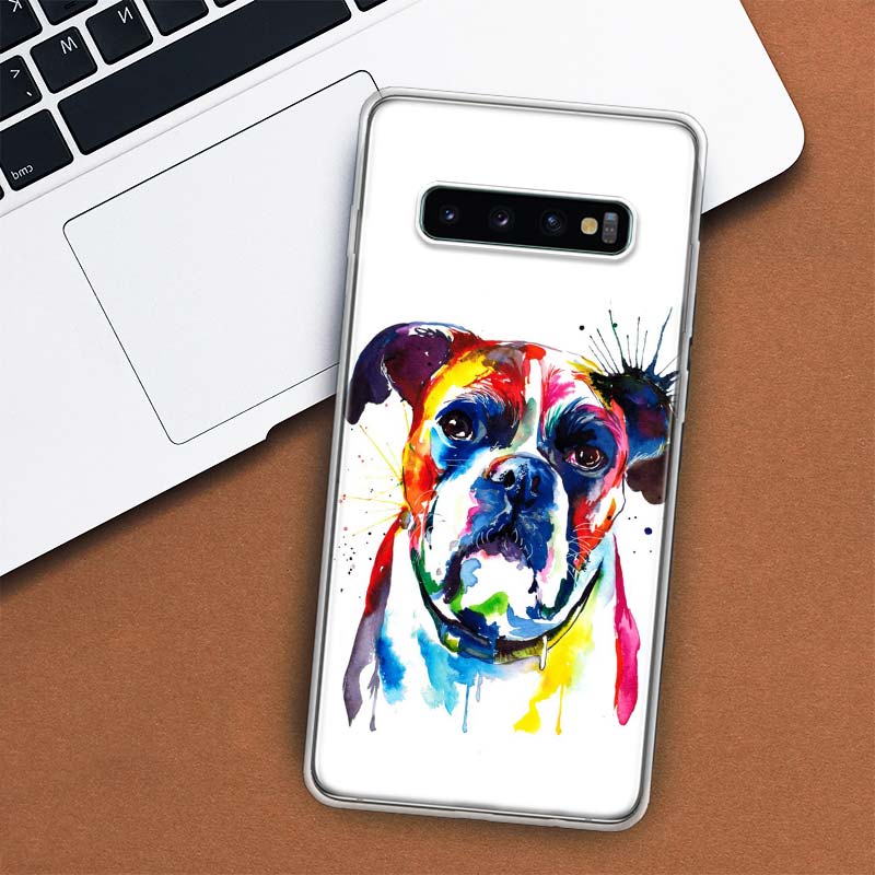 Чехол для телефона с изображением французского бульдога и мопса для Samsung Galaxy S10 Plus S20 FE S21 S22 Ultra S10E S9 S8 + S6 S7 Edge Lite Shell Coque