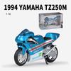 Масштаб 1/18 Welly 1994 YAMAHA TZ250M, модель мотоцикла из сплава, литье под давлением, металлические игрушечные транспортные средства, модель мотоцикла, коллекция высокой имитации, детские подарки