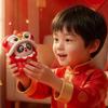 Chinese-Style Lion Dance Panda Face-Changing Toy Dolls, Pressable Funny Face Masks, Sichuan Opera Puppets