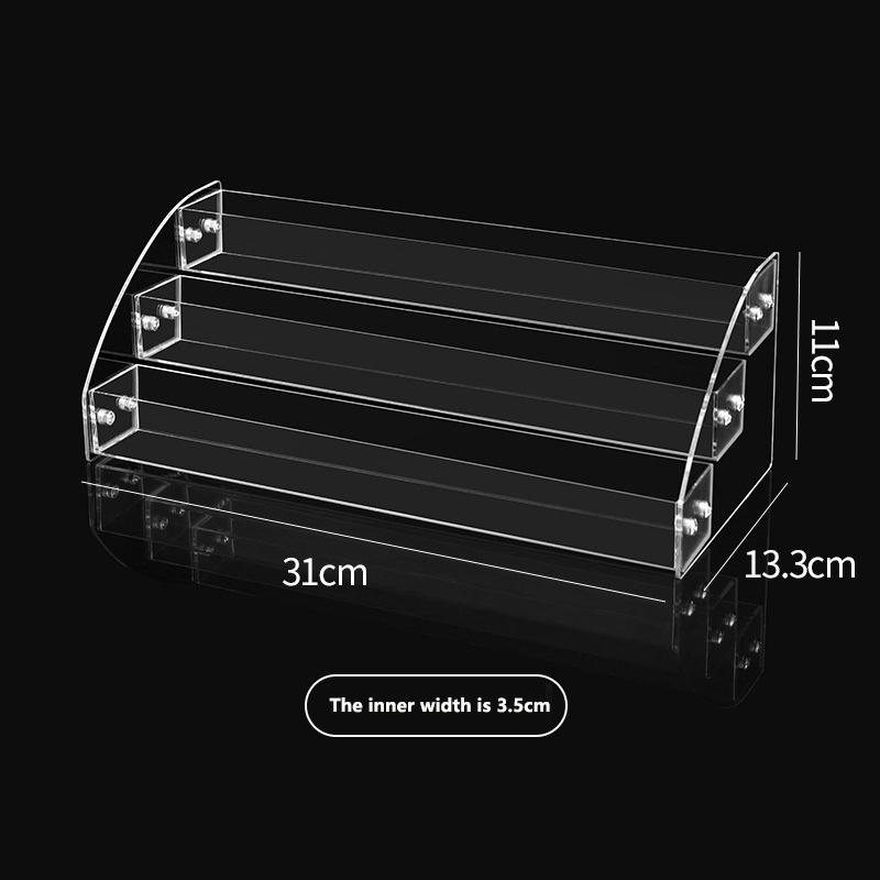 Multi-Layer Acrylic Nail Polish Display Rack - Transparent Organizer For Gel Polish And Cosmetics In Nail Salons