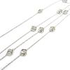 [M9332] - Silver 'Rosa Romantica' Designer Necklace