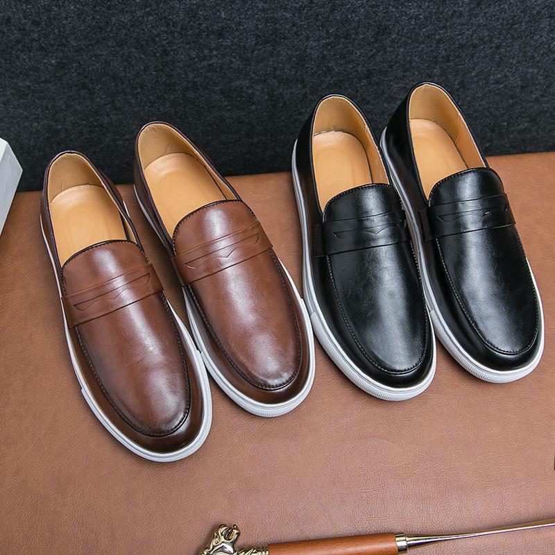 Туфли Мужские Повседневные Кожаные Деловые Tenis Masculino Платье Tenis De Hombre Мокасины Мокасин Tenis Caballero Дизайнерские Лоферы