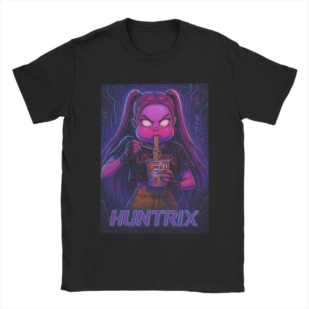 Смешные футболки с принтом Huntrix K Pop Demon Hunters для мужчин и женщин, крутые футболки, футболки с коротким рукавом и круглым вырезом, хлопок, одежда 3XL