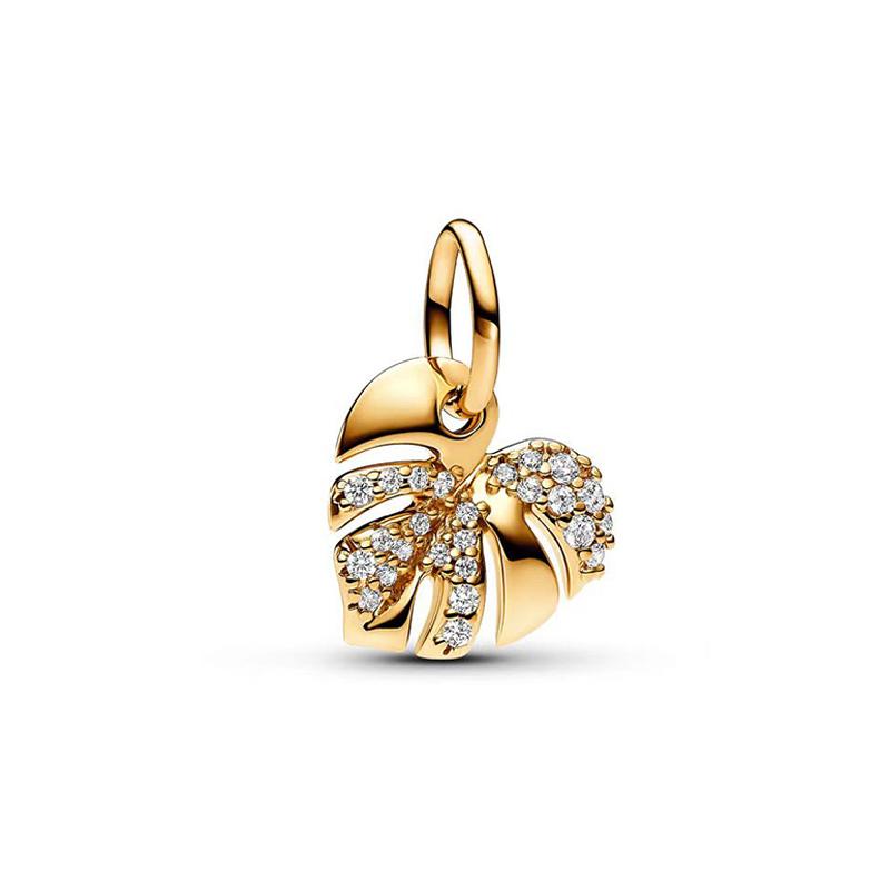 Шармы Оригинальное Розовое Золото Новинка Подвески Бусины Подходят для Браслетов Ожерелье Для Женщин Шарм Медь Роскошь Сделай Сам Ювелирные Изделия