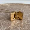 Gold Star Map Character Book Necklace Vintage Openable Pendant Niche Design Clavicle Chain