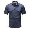Casual American Regular SEW201 [East Rain] Workwear, Shirt, Golf, Military, Casual, Fit, Popular, Spring, Summer, Autumn, Fold-down Collar,