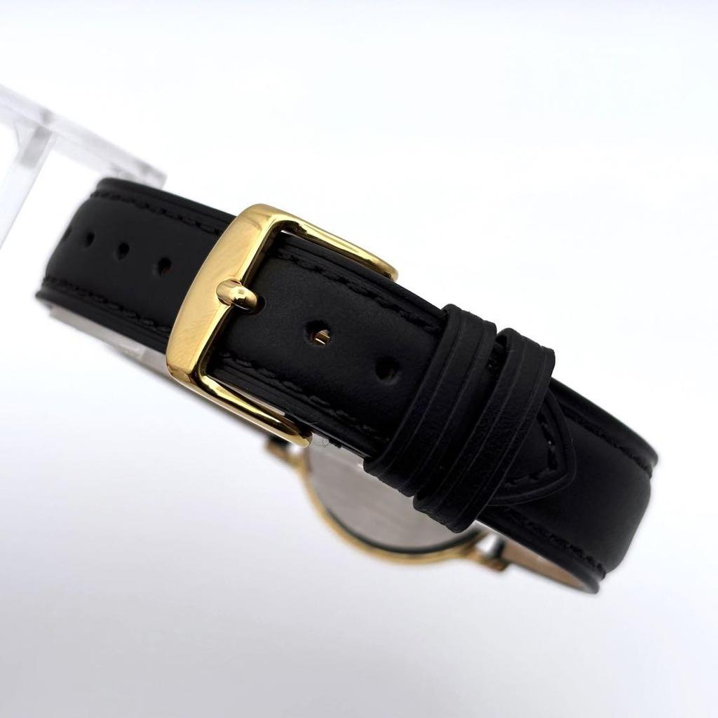 [USED] SEIKO DOLCE Quartz White X Gold Roman Wristwatch Strap
