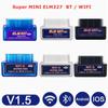 Mini OBD2 Car Scanner ELM 327 Tester Wireless WIFI Bluetooth Car Interface Scanner Tool for Android IOS