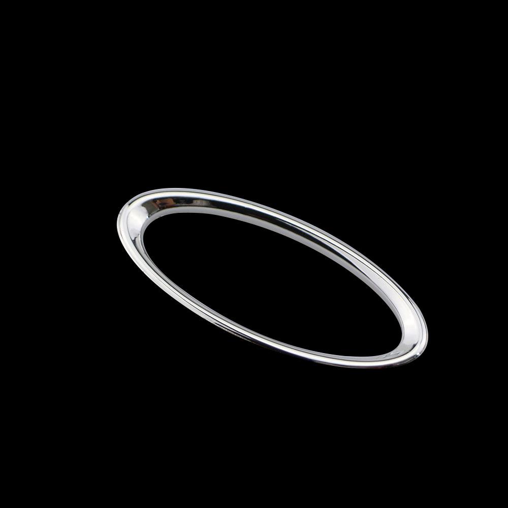 Steering Wheel ABS Chrome Trim Cover Logo Ring for Ford Focus 2 3 Fiesta Ecosport Kuga Auto Accessories