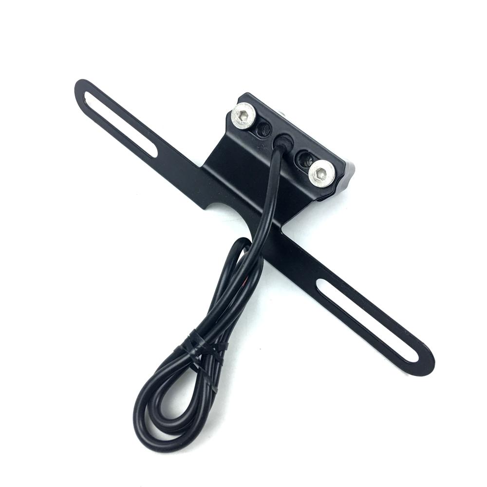 Универсальный светодиодный светильник номерного знака, аксессуары для мотоциклов для HONDA SUZUKI KAWASAKI DUCATI BMW, кронштейн для лампы с ЧПУ