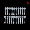 20Pcs Powder Spoon White Measuring Spoon Plastic Small Spoon