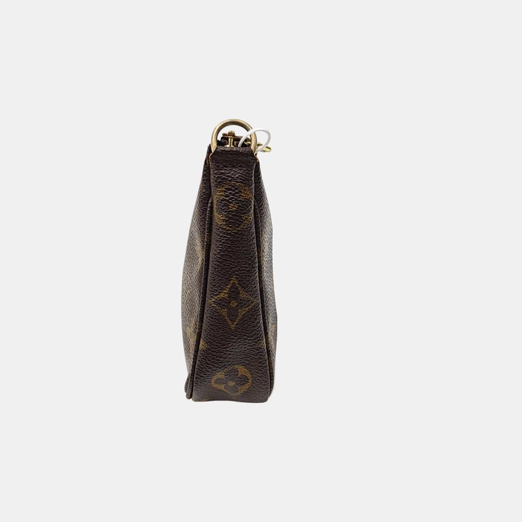 [Pre-Owned] Pochette Monogram Zip Closure PVC Handbag - Good #15U3FT1