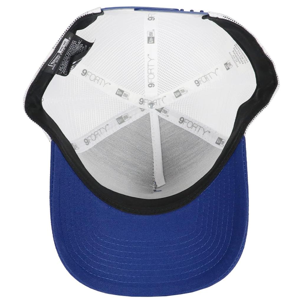 New Era 9FORTY Mesh Solid NewEra with 99HeadwearShop Royal Blue with White One Size Fits All Men's Cap, Color, NE205, Sticker, Mesh, [Used]
