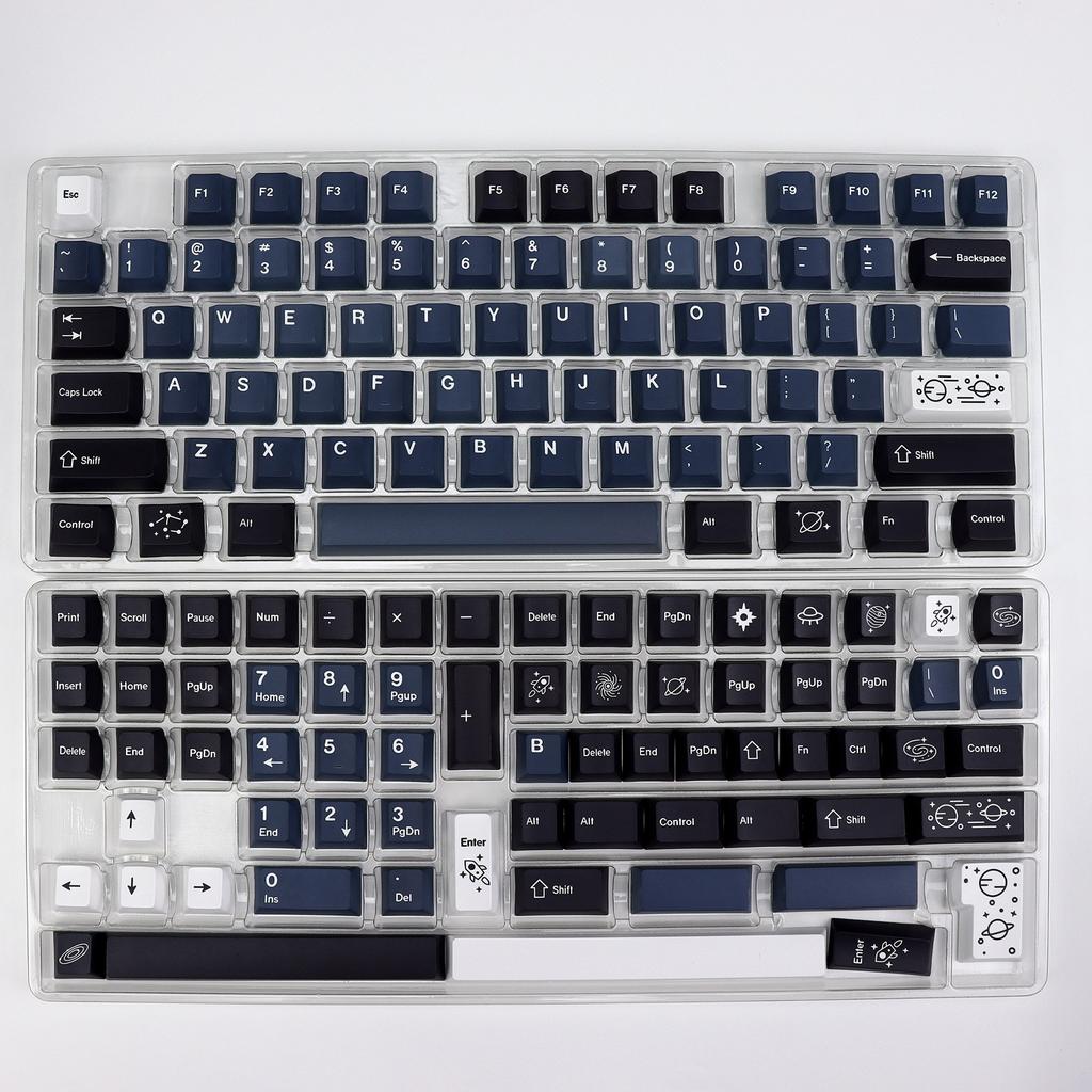 KBDiy Clone GMK Galaxy Keycap PBT Retro Keycaps For Aula 60 Mechanical Keyboard Gamer Split Space Cherry Profile Alice Key Cap