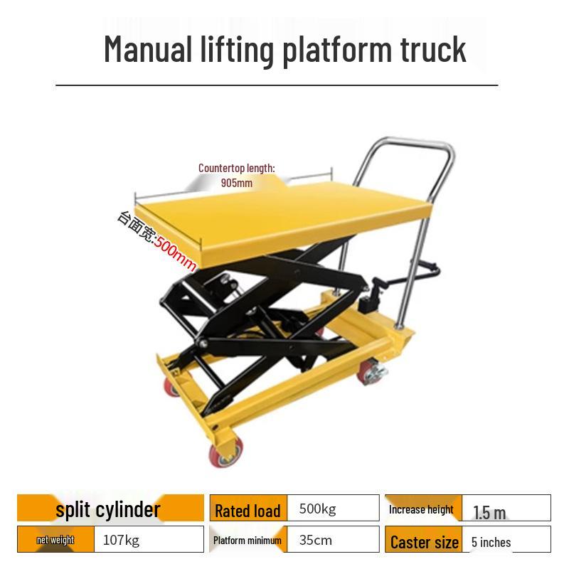 Mobile Electric Hydraulic Scissor Lift Platform Truck