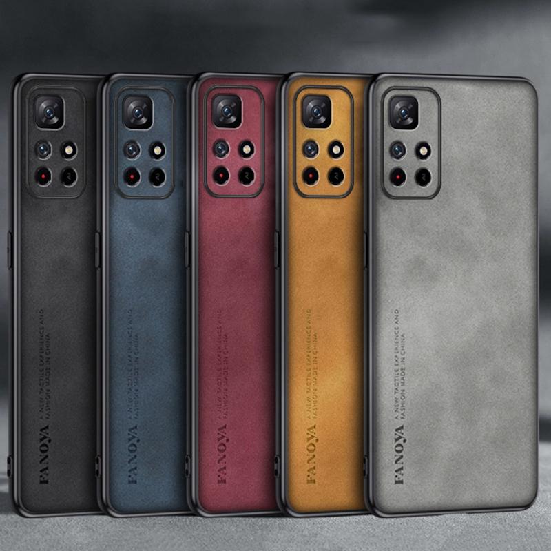 Для Poco M4 Pro 5G Чехол Роскошный Чехол для телефона из ПУ кожи Для Xiaomi Redmi Note 11 Pro Plus Pro+ Задняя крышка Силиконовая Полная защита