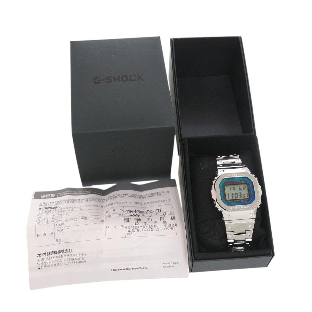 Used AUTHENTIC CASIO GMW-B5000PC-1JFr G-SHOCK full metal Wristwatch Black Tough Solar