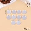 10Pcs Empty Metal Tin Palette Pans Round Metal Pans Cosmetic Eyeshadow Pans For Eyeshadow Palette Magnetic Makeup Palette