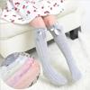 1 Pair Children's Leg Warm Socks Bowknot Bubble Mouth High Tube Knee High Thin Section No Heel Pods Baby Clothing Accessories