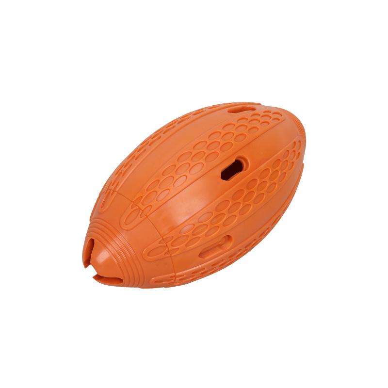 Interactive Durable Pet Toy Rugby Leak Hide Food Dispenser Dog Chewing Treat Toy Ball